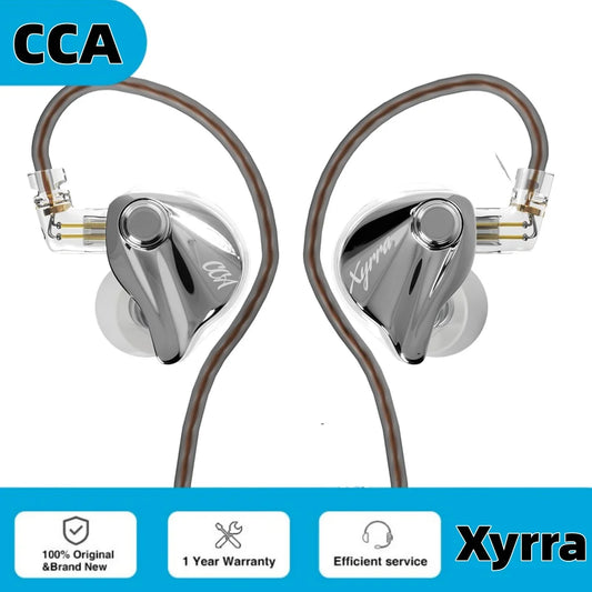 CCA Xyrra 1BA+1DD Dynamic Hybrid Driver HiFi In-Ear Monitors Earphones