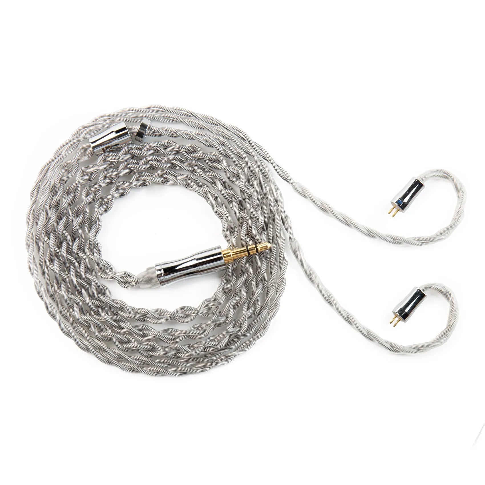 KBEAR Chord 6N Graphene+4N OFC Silver-plated Mixedly Braided Upgrade Cable - The HiFi Cat