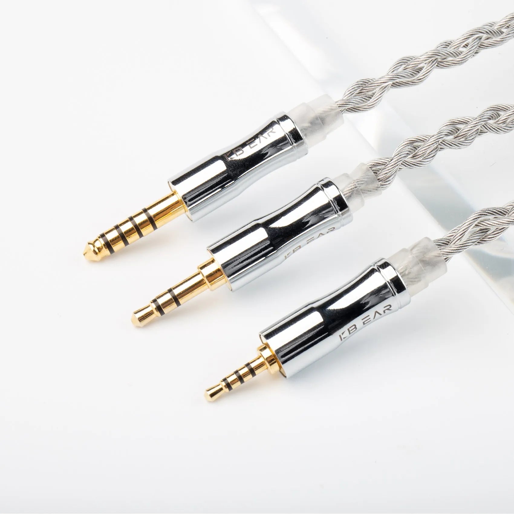 KBEAR Chord 6N Graphene+4N OFC Silver-plated Mixedly Braided Upgrade Cable - The HiFi Cat