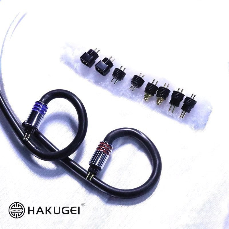 HAKUGEI Blue Spirit Dragon Upgradeable Silver-Plated OCC Copper Earphone Cable - The HiFi Cat