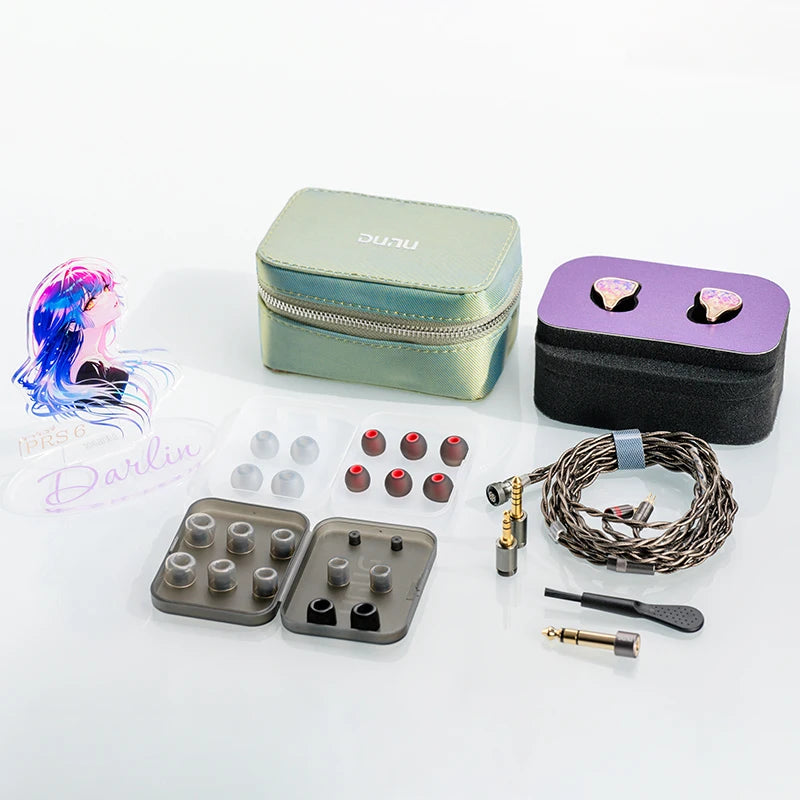 DUNU PRS6 6-Driver Hybrid IEMs with MEMS Driver and Q-Lock Mini