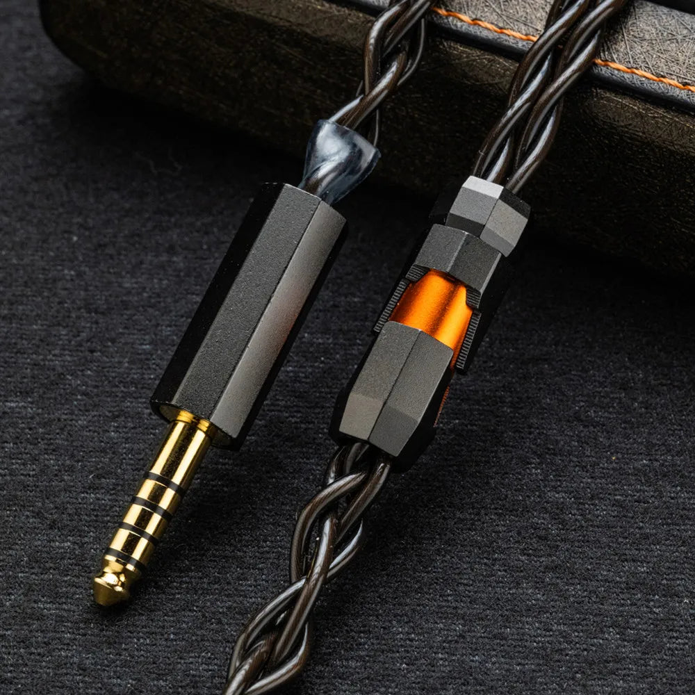 Yongse Warrior OCC 6N Single Crystal Silver-Plated Copper earphones Cable - The HiFi Cat