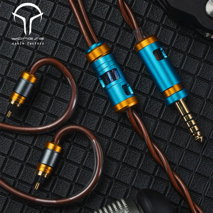 Yongse Captain High Purity Copper Silver-plated 6fold Coaxial Earphones Cable - The HiFi Cat