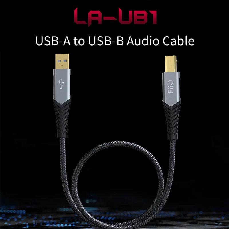 FIIO LA-UA1 LA-UB1USB-A to USB-B Audio Cable/USB Power Purifier