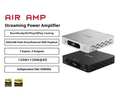 FiiO AIR AMP Streaming Power Amplifier | Roon Ready 120W+120W TPA3255