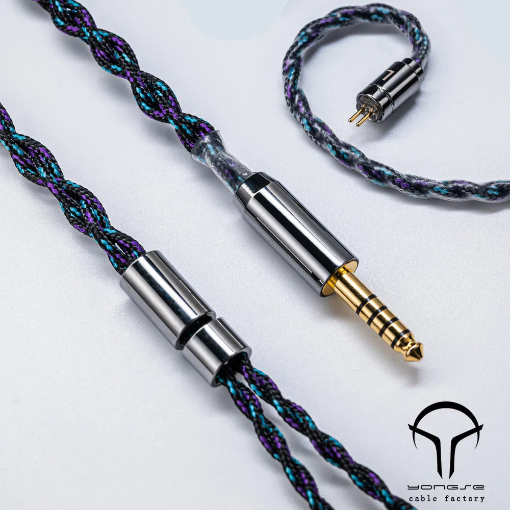 Yongse Alpine 4 Strand 6N OOC Silver-plated Crystal Copper Earphones Upgrade Cable - The HiFi Cat