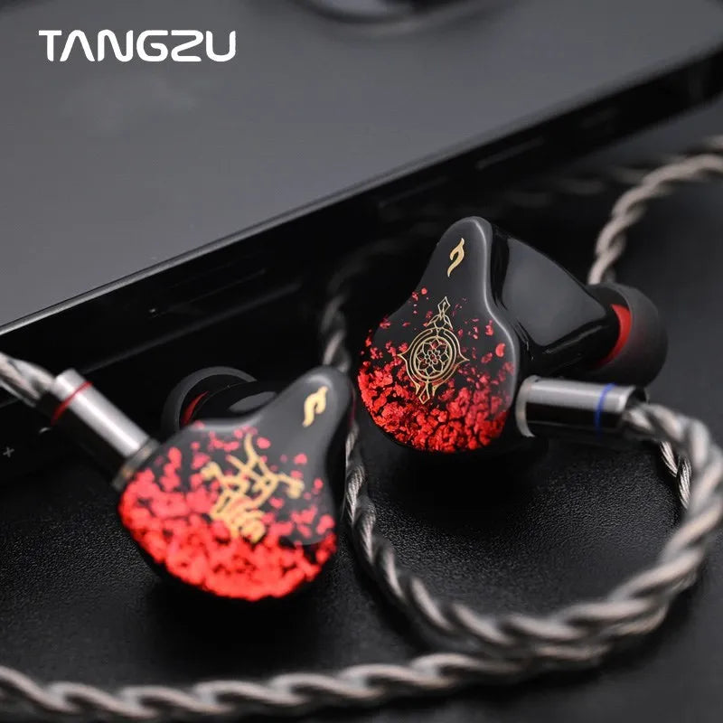 TANGZU Wan er SG in Ear Monitors Headphone, HiFi iem Wired Earbuds for  Musician Audiophile 10mm Dynamic Driver in-Ear Earphone with Ergonomic Fit,  2