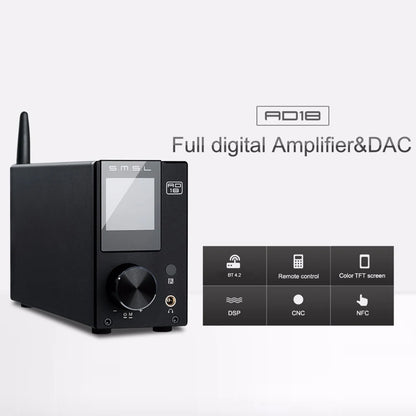 SMSL AD18 HIFI Audio Stereo Amp 80W*2 Class D Power Amplifier