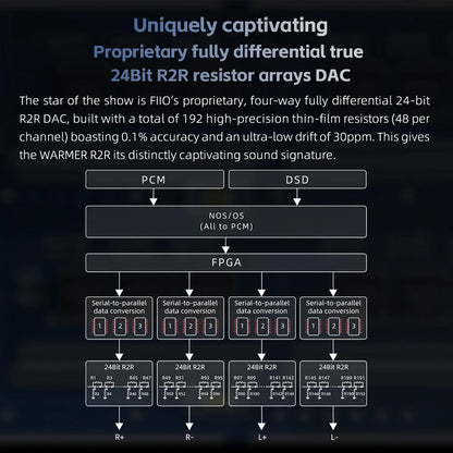 FiiO WARMER R2R Fully Balanced JJ E88CC Tube DAC/Amp