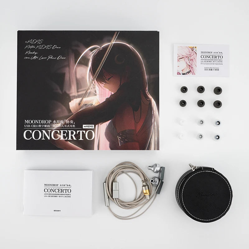 MOONDROP CONCERTO In-ear headphones xMEMS Planar USB-C Hi-Fi IEM