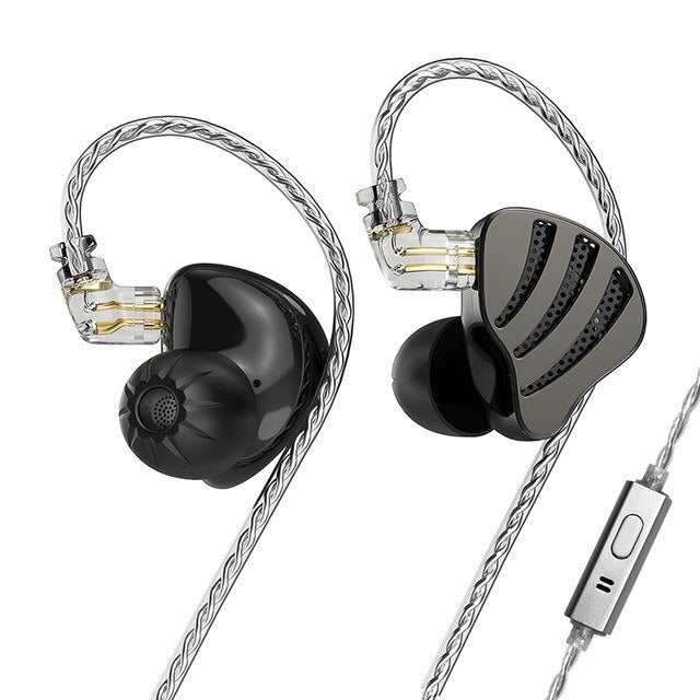 ND Nice Headphone Thick Silver Plated HiFi Cable In Ear Interface Wired Earphones - The HiFi Cat