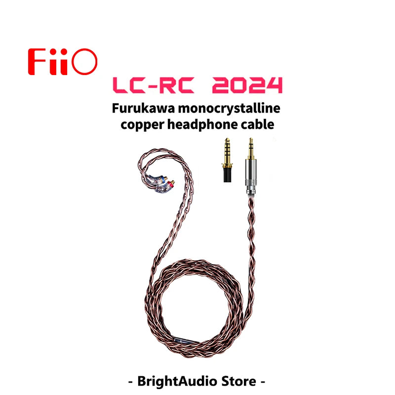FiiO LC-RC 2024 High-Purity Furukawa Monocrystalline Copper Headphone Cable