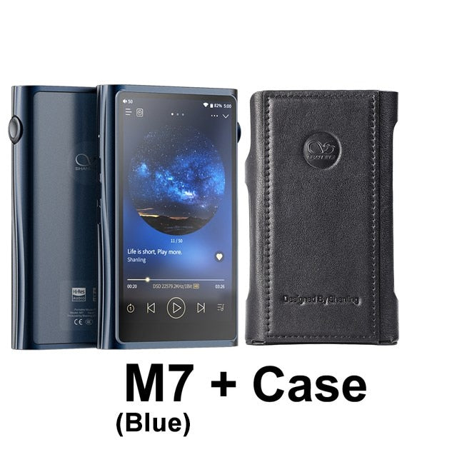 SHANLING M7 Blue HIFI Android Portable MP3 Music Player ES9038Pro DAC - The HiFi Cat