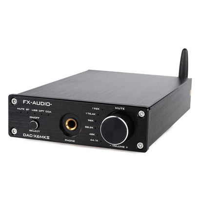 FX AUDIO DAC-X6MKII Bluetooth 5.0 headphone amplifier QCC3034 APTX HD OPA2134 TPA6120 ES9018 HIFI 192KHz Usb DAC DAC-X6 MKII