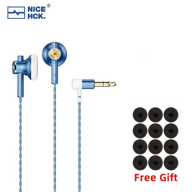 NiceHCK EB2S PRO 3.5/4.4mm Plug Microphone Flat-Head Earbud HIFI Wired Earphone - The HiFi Cat