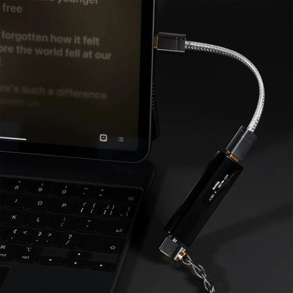 ddHiFi TC09BC USB-C to USB-B Pure Silver Double-Shielded HiFi Decoding Cable