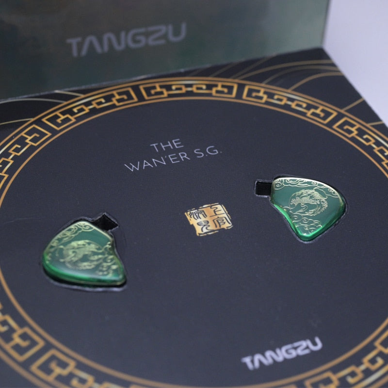 Tangzu WAN ER SG Jade Green 10mm Dynamic Driver In-ear Earphone MIC ...