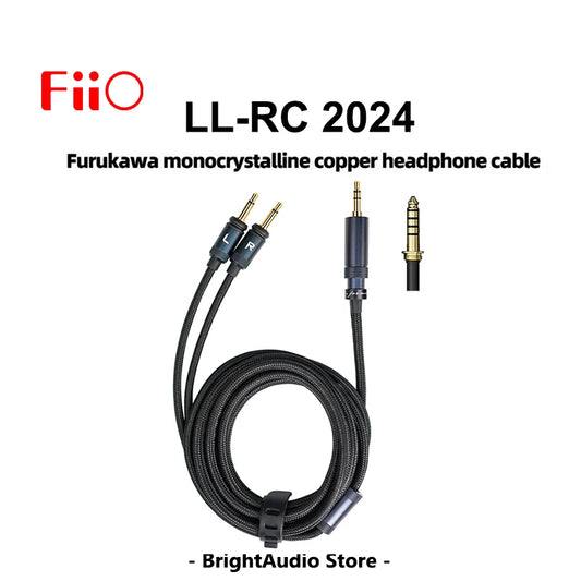FIIO LL-RC 2024 Furukawa Monocrystalline Copper Headphone Cable 4.4mm Male to Dual 3.5mm Male - The HiFi Cat