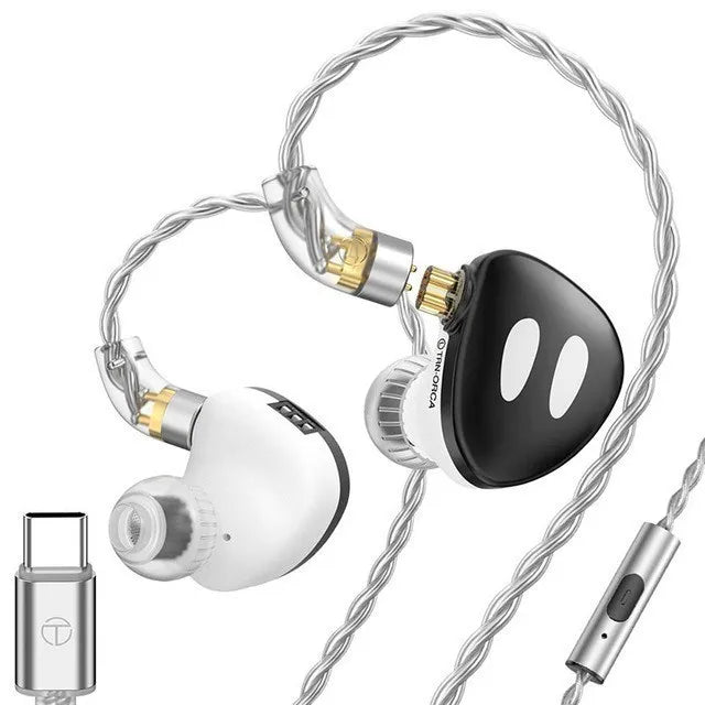 in Ear Monitor Headphones, HiFi Stereo IEM Earphones, Dynamic Dual Driver  Wired Earbuds with Detachable Cable, Noise Canceling Headset for Singers
