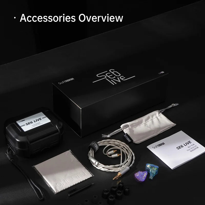 Softears SE6 Live Professional Stage In-Ear Monitor with 6 Balanced Armature Drivers