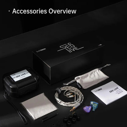 Softears SE6 Live Professional Stage In-Ear Monitor with 6 Balanced Armature Drivers