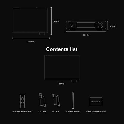 TOPPING D90 III Sabre Fully Balanced HIFI DAC Dual ESS9039S PRO