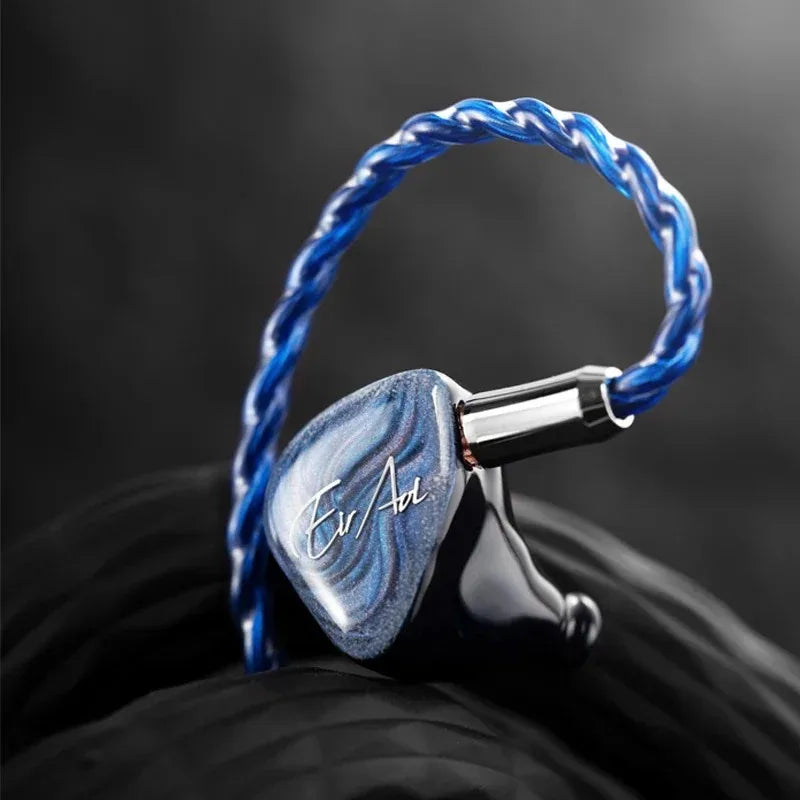 QOA MistyBlue 2DD+2BA Hybrid Hifi Studio Audiophiles IEM