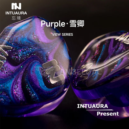 INTUAURA Purple Dynamic Driver Unit In-Ear Monitors Earphone A.W .C.T IEMS - The HiFi Cat