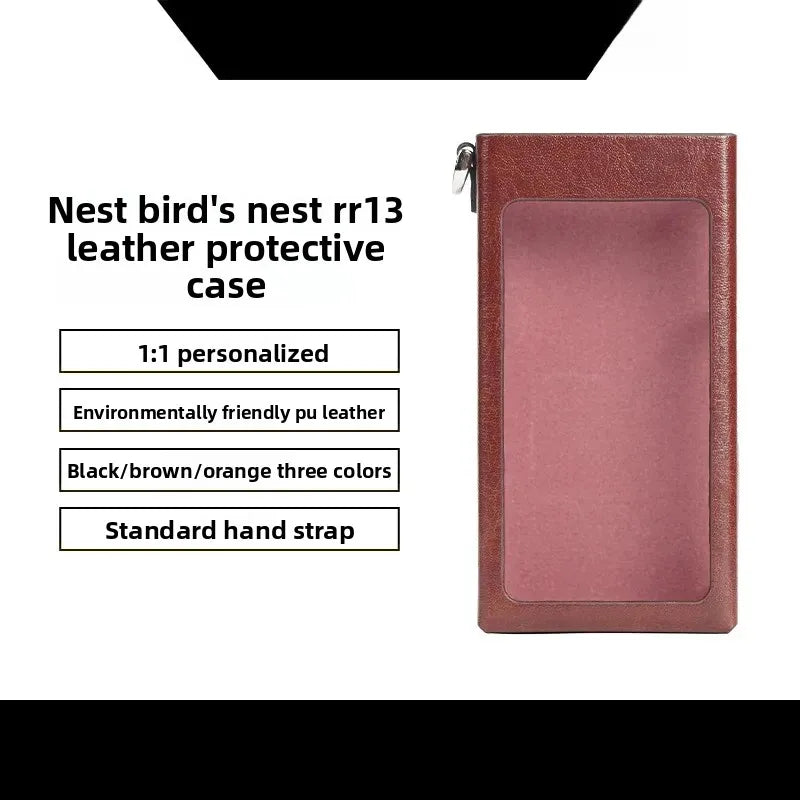 FiiO RR13 Leather Protective Case | PU Leather | Black / Brown / Orange