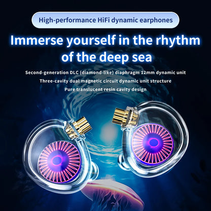 TRN Medusa High-Performance HiFi Dynamic Earphones