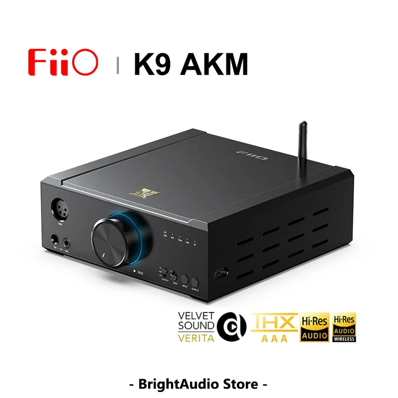 FiiO K9 AKM Hi-res Desktop AK4199EQ THX AAA DAC AMP Headphone Amplifier - The HiFi Cat
