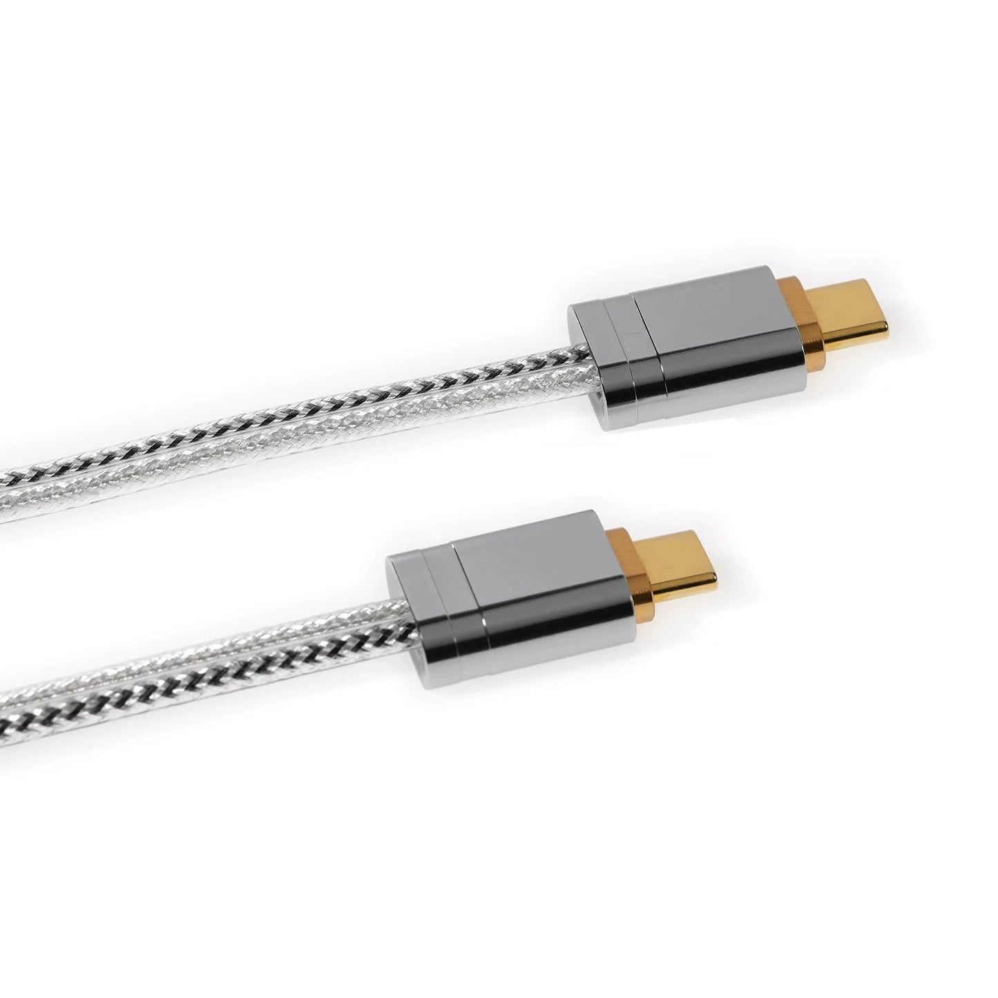 ddHiFi TC09BC USB-C to USB-B Pure Silver Double-Shielded HiFi Decoding Cable