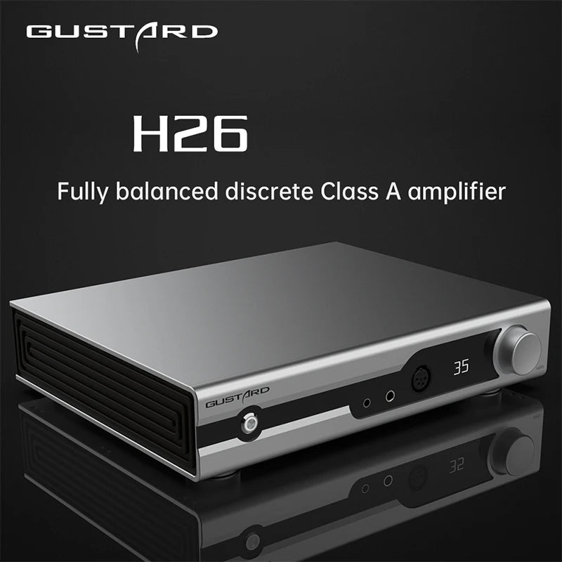 Gustard H26 Fully Balanced Class A Amplifier Two Gains Headphone Amplifier - The HiFi Cat