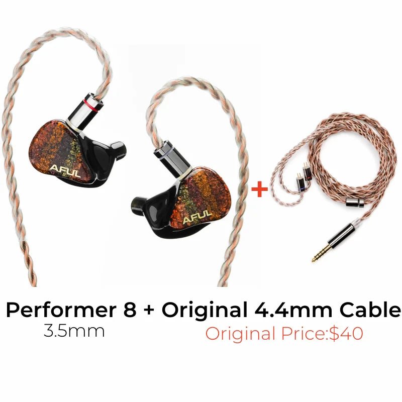 AFUL Performer 8/Performer8 Hybrid Drivers Wired Earphones 1DD+ 7BA in - Ear - The HiFi Cat