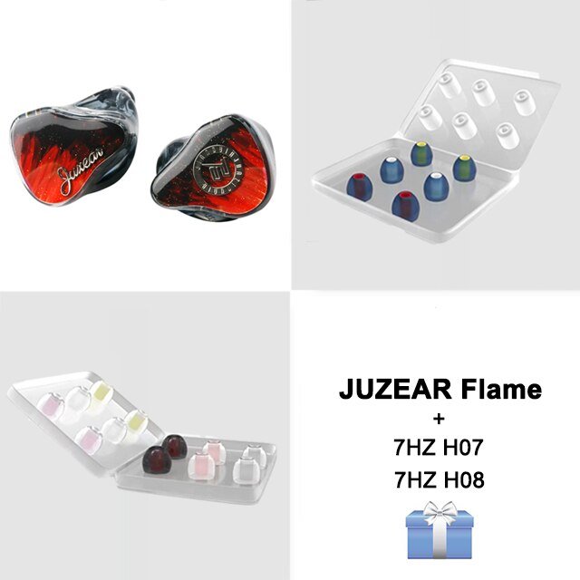 Angelears & JUZEAR FLAME 1DD+4BA In Ear Earphone Monitor Headphone - The HiFi Cat