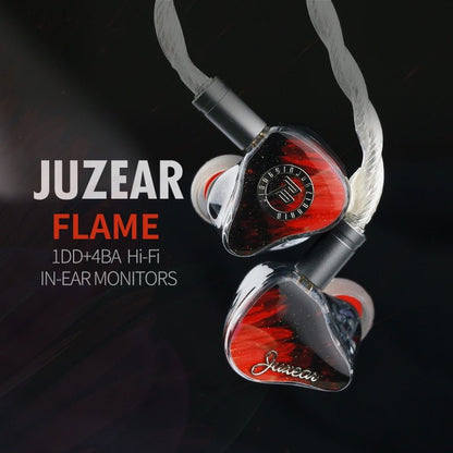 Angelears & JUZEAR FLAME 1DD+4BA In Ear Earphone Monitor Headphone - The HiFi Cat