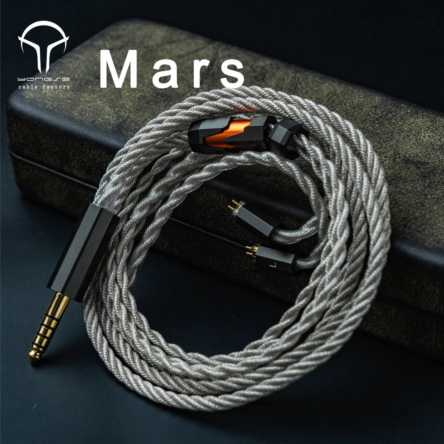 Angelears x Yongse Mars Silver Foil Winding Silver - plated Copper Alloy Earphones Upgrade Cable - The HiFi Cat