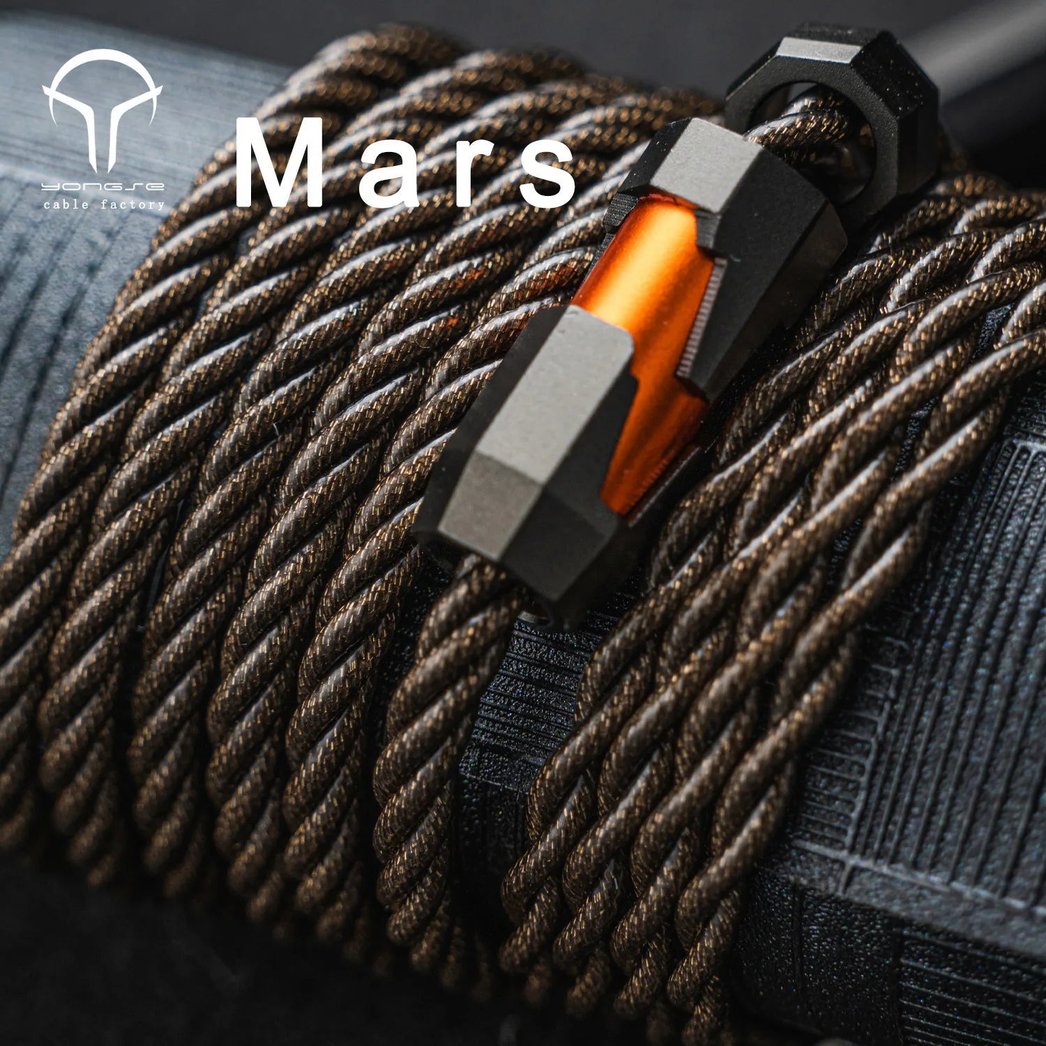 Angelears x Yongse Mars Silver Foil Winding Silver - plated Copper Alloy Earphones Upgrade Cable - The HiFi Cat