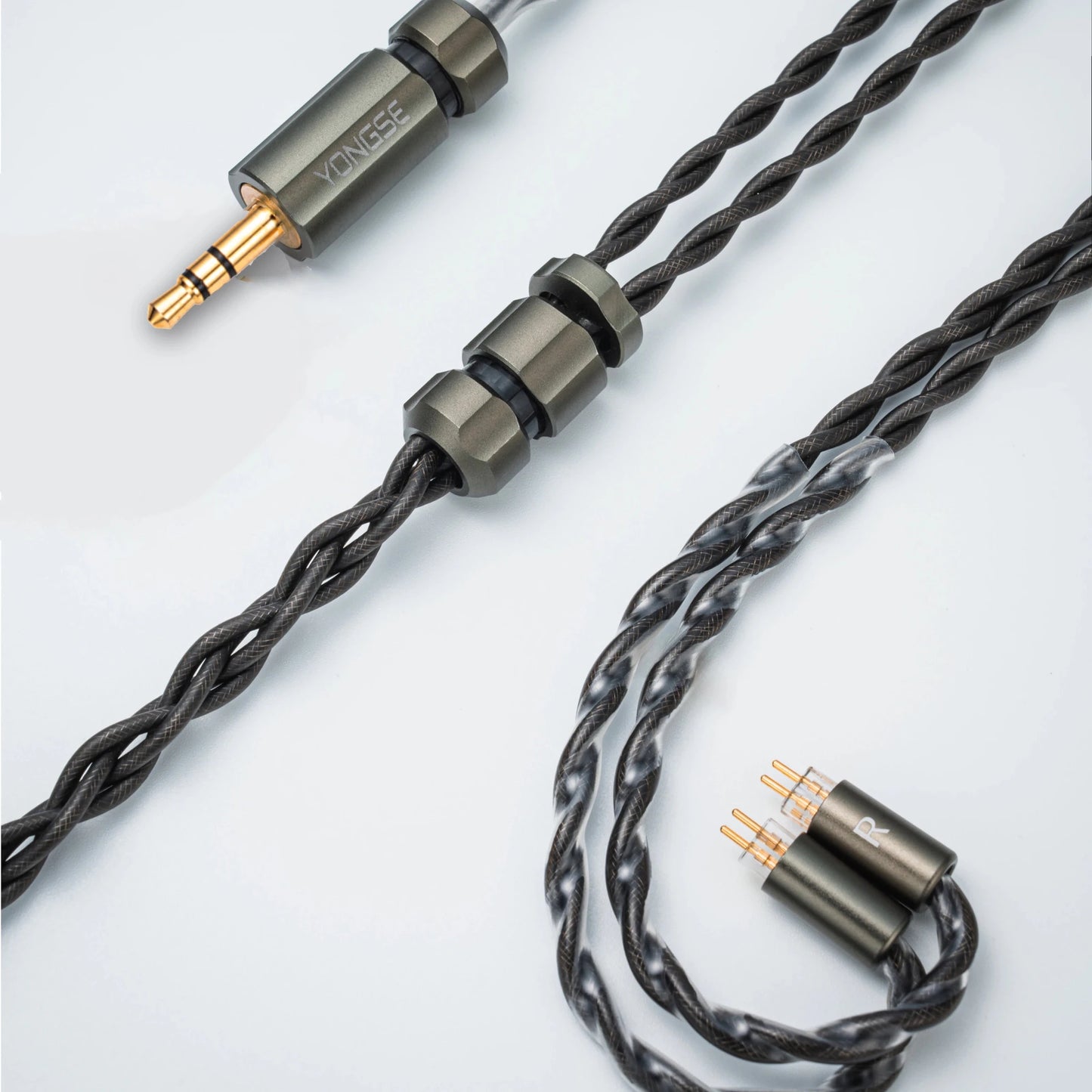 Angelears × YONGSE Fujin Flagship IEM Cable | Furukawa Silver-Gold Alloy + Palladium-Plated + OCC - The HiFi Cat