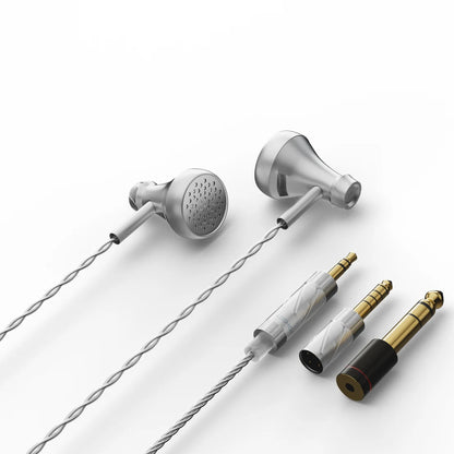 AOSHIDA E60 14.2mm Dynamic Driver Wired Flathead Earphone - The HiFi Cat