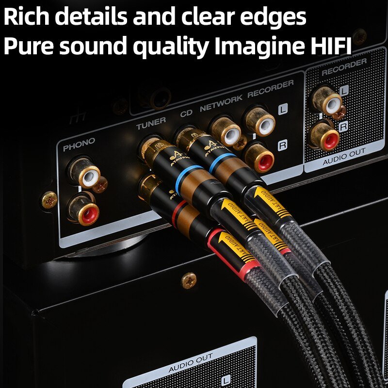 ATAUDIO HIFI RCA audio cable HiFi main core independent shielding - The HiFi Cat