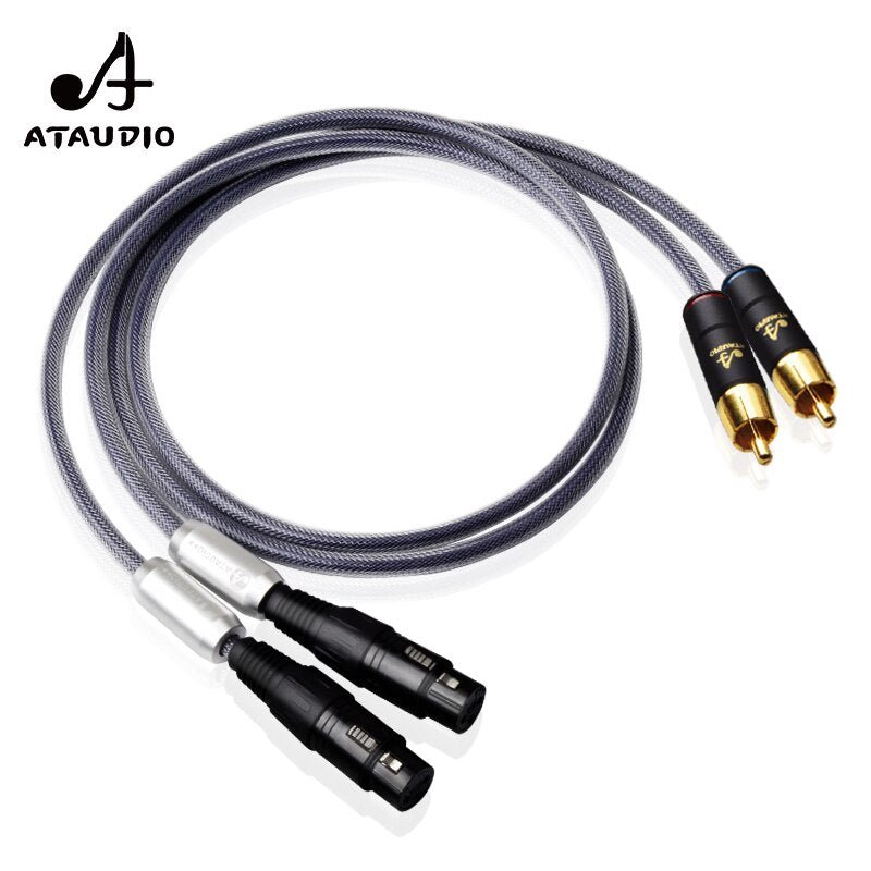 ATAUDIO HIFI RCA to XLR Balanced Female plug Audio Cable - The HiFi Cat