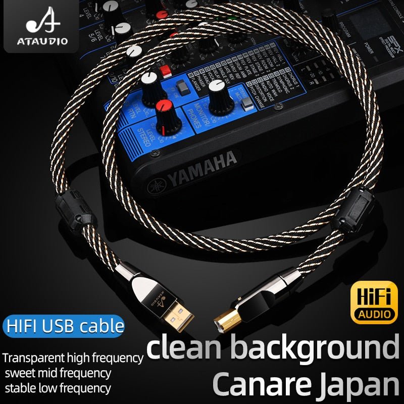 ATAUDIO HIFI USB OTG Cable USB Type A to B USB Cable - The HiFi Cat