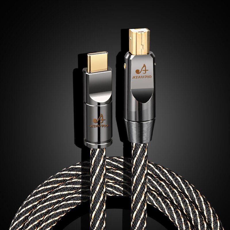 ATAUDIO HIFI USB OTG Cable USB Type A to B USB Cable - The HiFi Cat