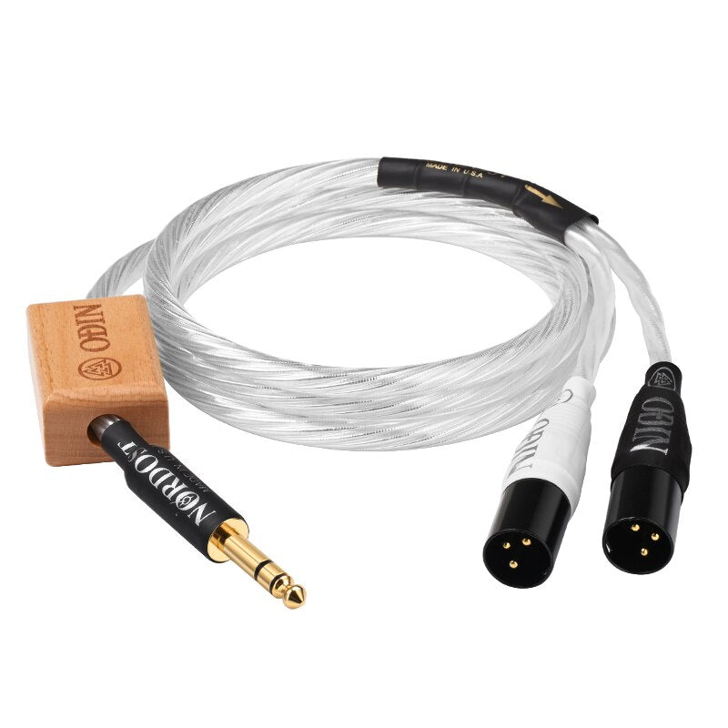 ATAUDIO Odin HiFi 6.5 to 2XLR Audio Cable High Quality Pure Silver Stereo - The HiFi Cat