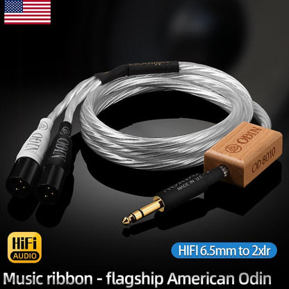 ATAUDIO Odin HiFi 6.5 to 2XLR Audio Cable High Quality Pure Silver Stereo - The HiFi Cat