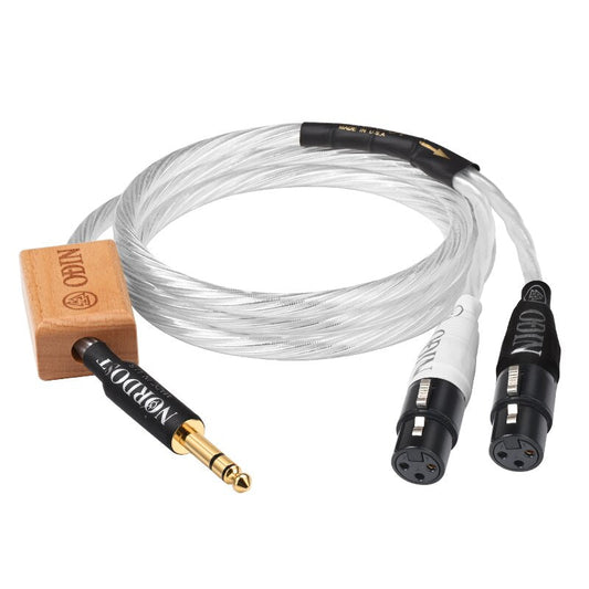 ATAUDIO Odin HiFi 6.5 to 2XLR Audio Cable High Quality Pure Silver Stereo - The HiFi Cat