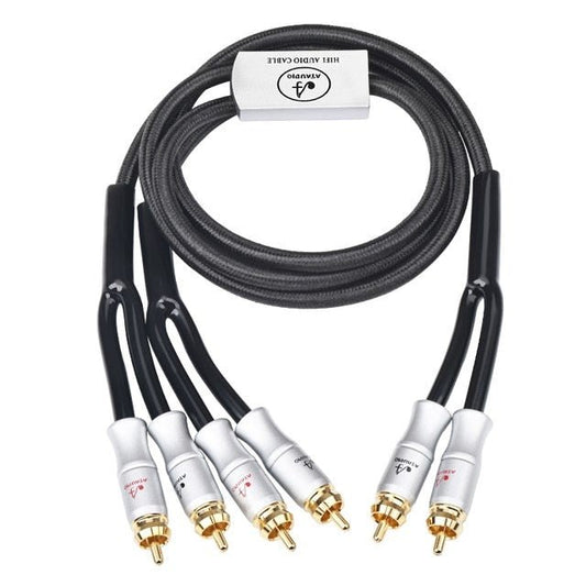 Coppia Cavi RCA HIFI Cavo Audio RCA HIFI Con Spine Placcate Oro Filo Rame Placcato 333371 Coppia Cavi RCA HIFI Cavo Audio RCA HIFI Con Spine Placcate Oro Filo Rame Placcato 333371