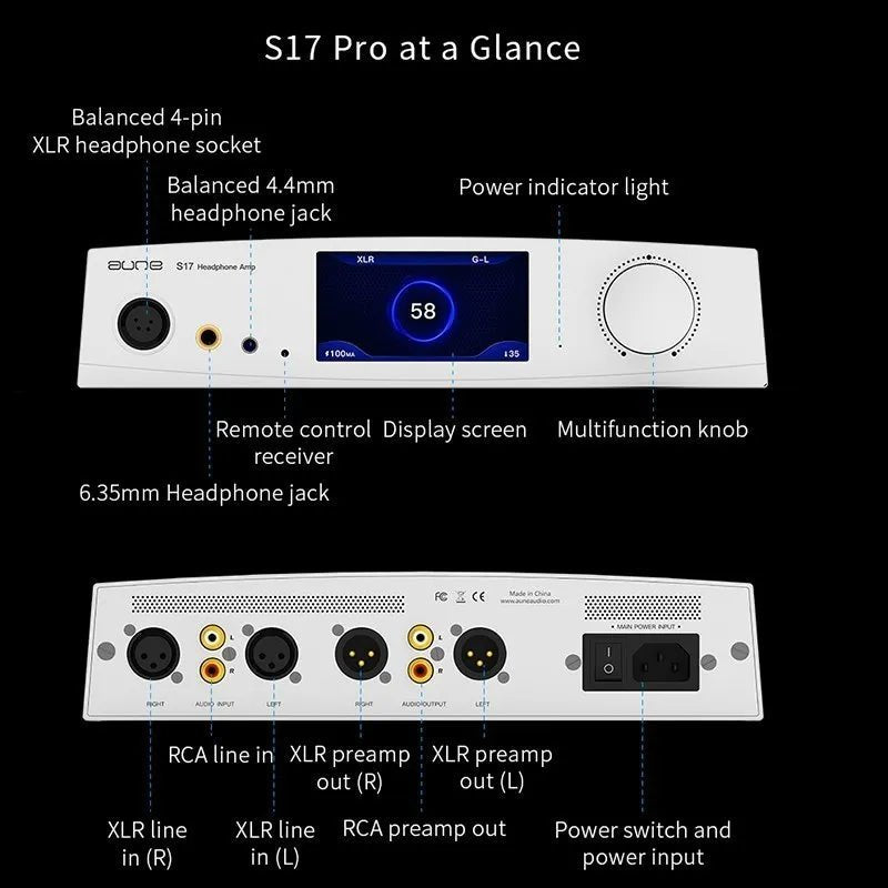 AUNE S17 Pro: Class A Headphone Amp with R2R Technology - The HiFi Cat