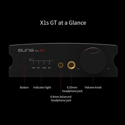 AUNE X1S GT Lossless Digital Audio Decoder DAC With Headphone Amp - The HiFi Cat